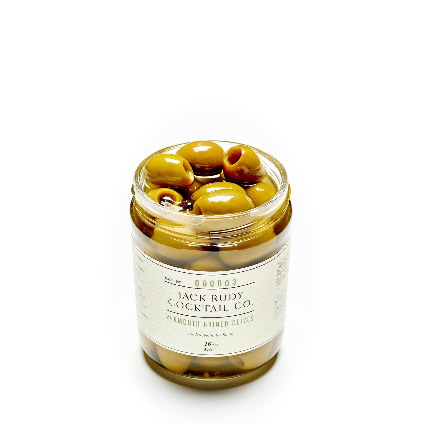 Jack Rudy Cocktail Co. | Vermouth Olives - 16 oz