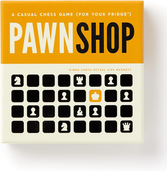 Pawn Shop – Casual Chess Magnetic Fridge Game with Instruction Book