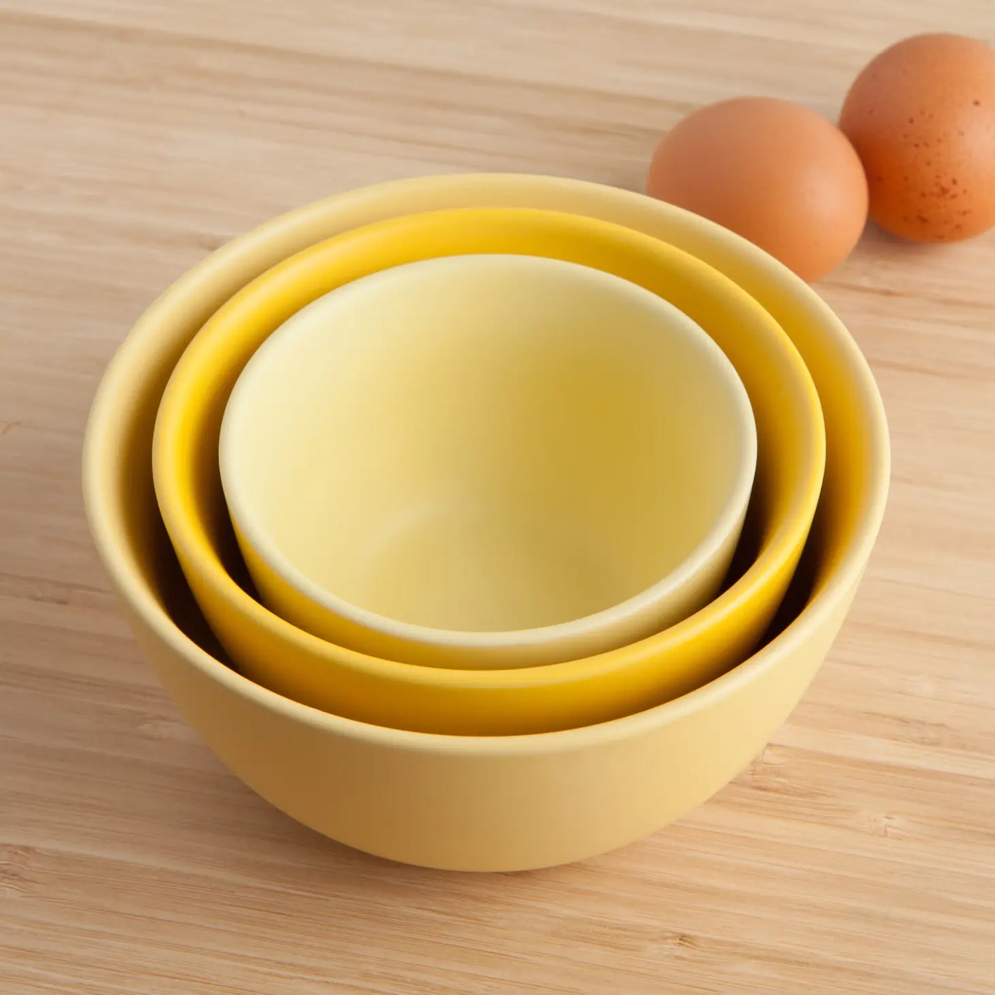 Yellow Prep Bowls Set of 3