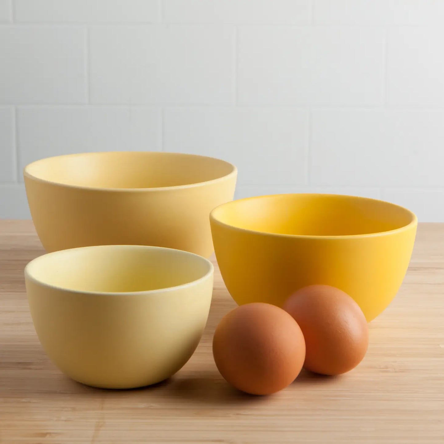 Yellow Prep Bowls Set of 3