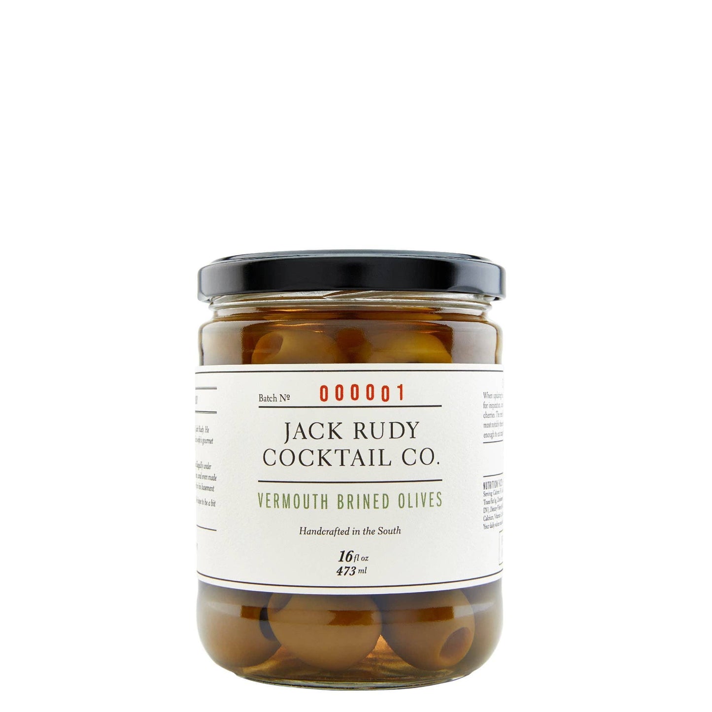 Jack Rudy Cocktail Co. | Vermouth Olives - 16 oz