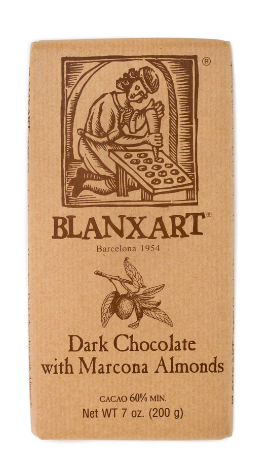Blanxart Large Dark Chocolate Bar with Whole Almonds