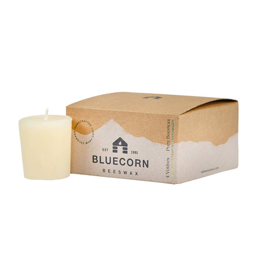Pure Beeswax Votive Candles | 4 pack