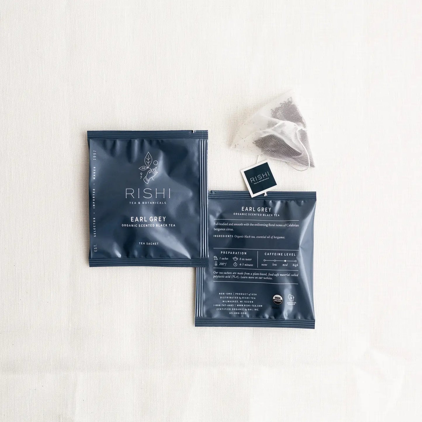 Earl Grey Organic Black Tea Sachets