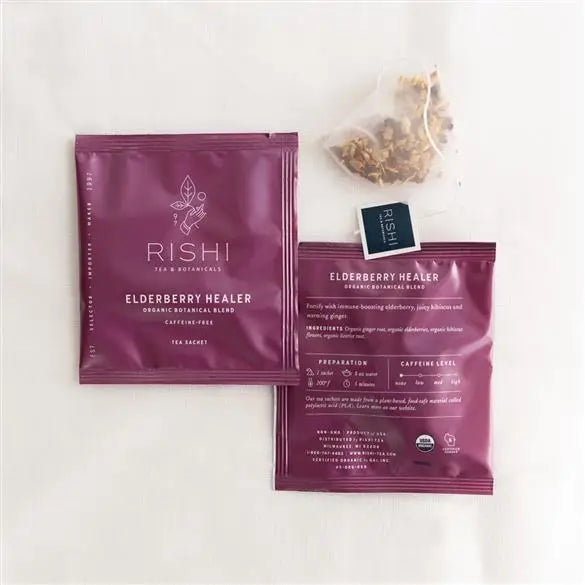 Elderberry Healer Organic Herbal Tea Sachets